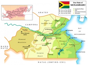 Karte Mosambabos